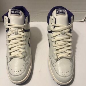 Converse Weapon Vintage White Court Purple Men’s Size 13
